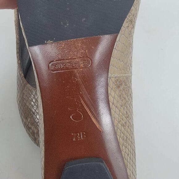Cole Haan Animal Print Patent Leather Flats Round Toe Size 7.5B - Picture 7 of 7